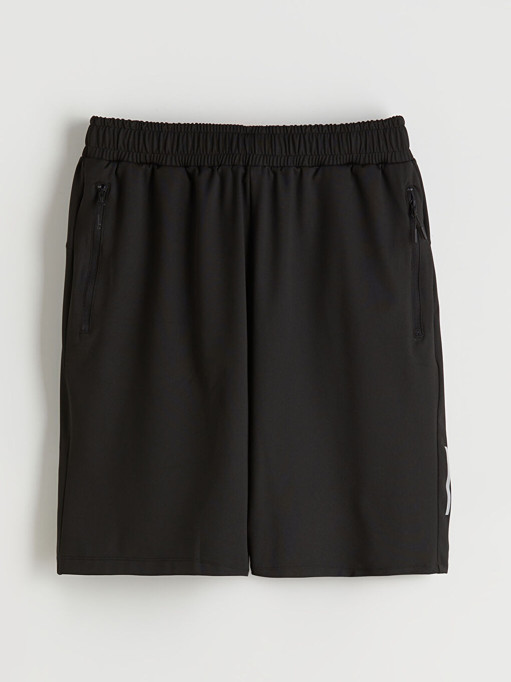 Siyah Standart Kalıp Erkek Spor Şort-4