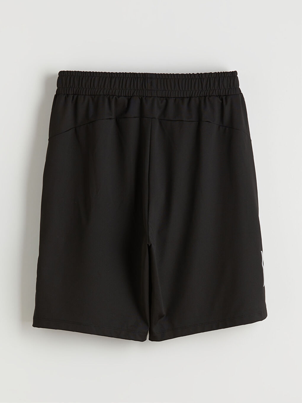 Siyah Standart Kalıp Erkek Spor Şort-5