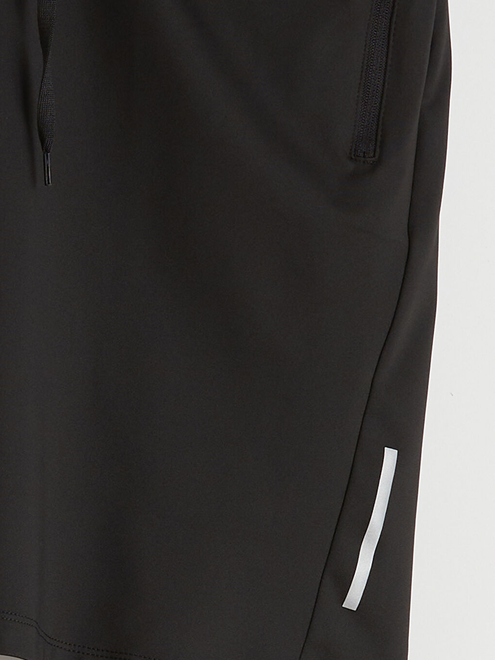 Siyah Standart Kalıp Erkek Spor Şort-6