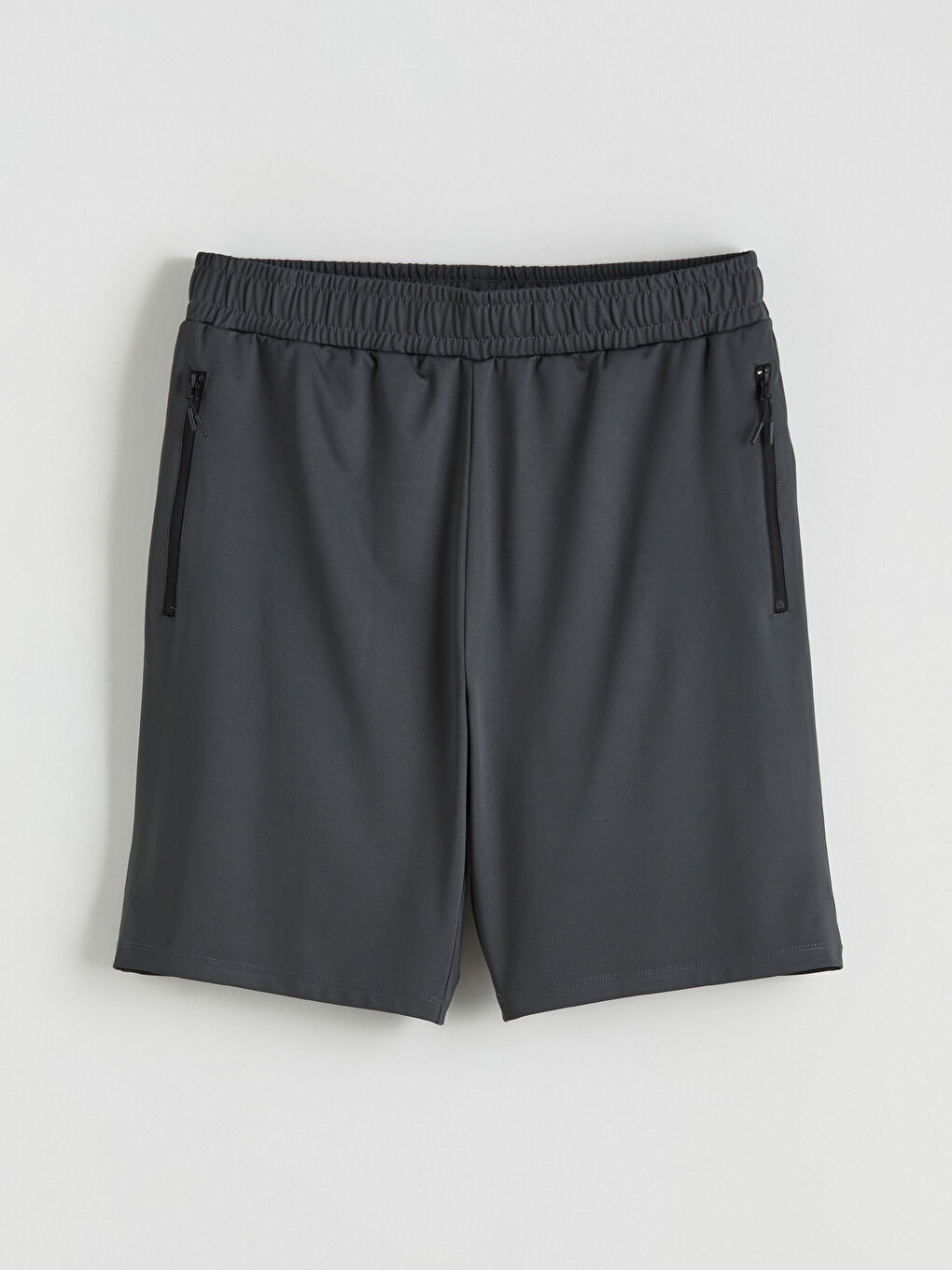 Gri Standart Kalıp Erkek Spor Şort-4