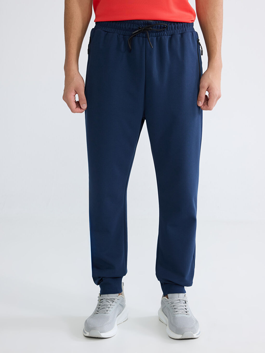 Lacivert Standart Kalıp Erkek Jogger Eşofman Altı-1