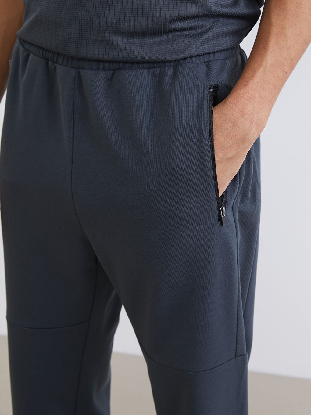 Gri Standart Kalıp Erkek Eşofman Altı-2