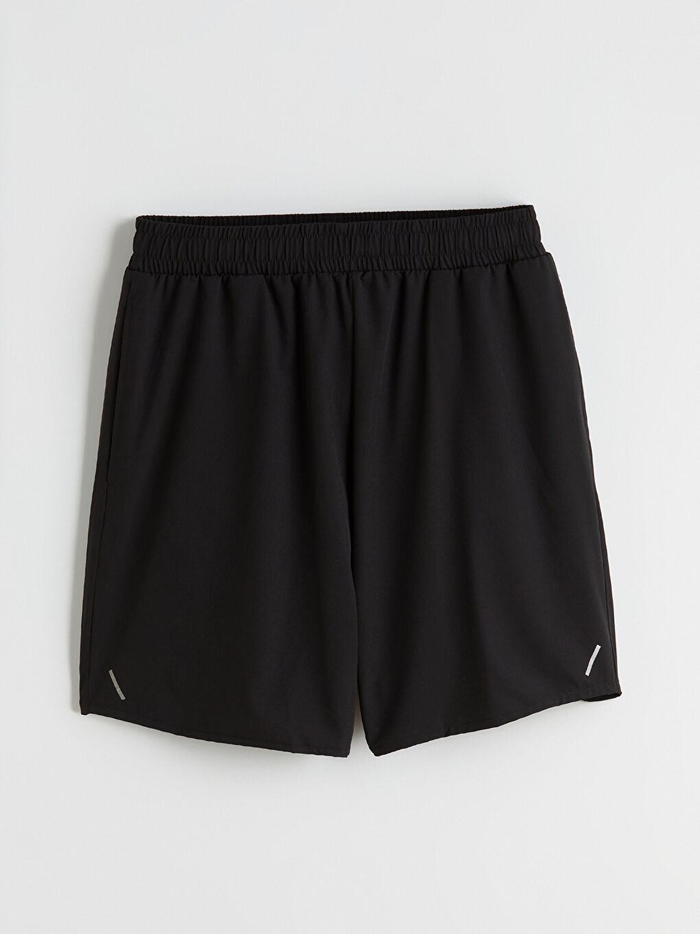 Siyah Standart Kalıp Erkek Spor Şort-4