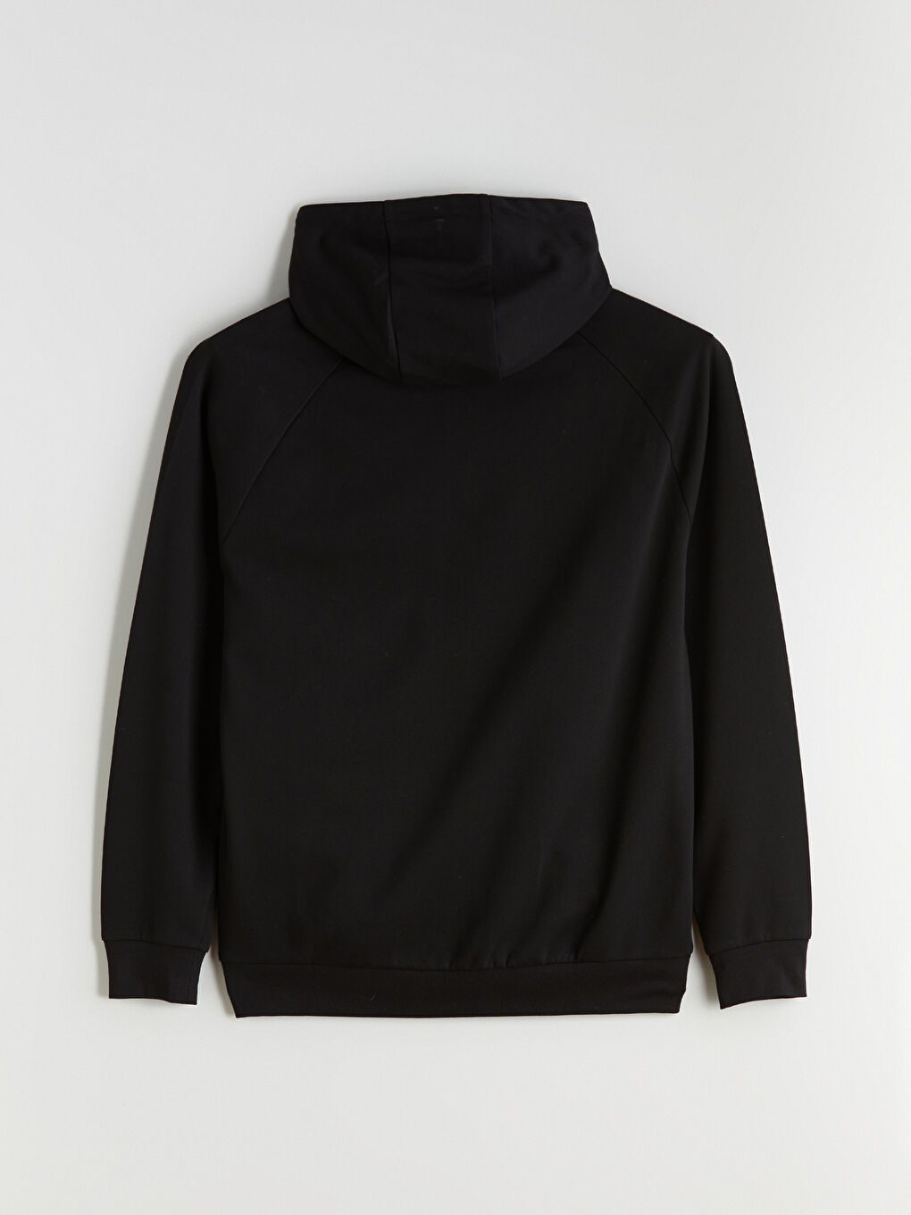 Siyah Kapüşonlu Uzun Kollu Erkek Sweatshirt-5