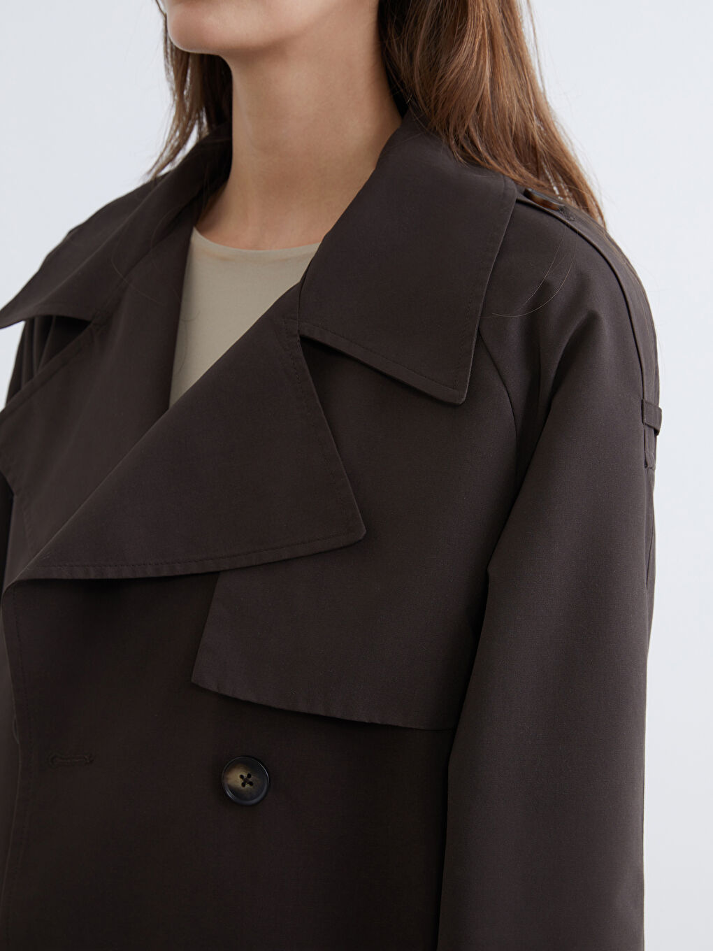 Әйелдер қоңыр Тренчкот-2