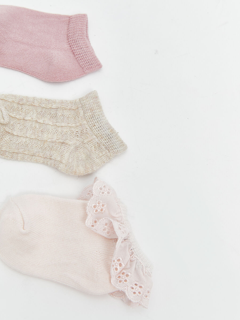 جوارب رياضية وردي طفلة-1