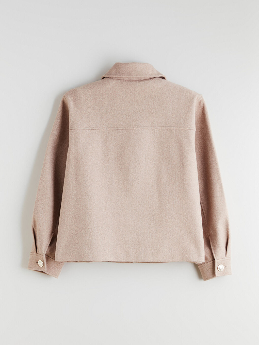 قميص خارجي بيج امرأة-7