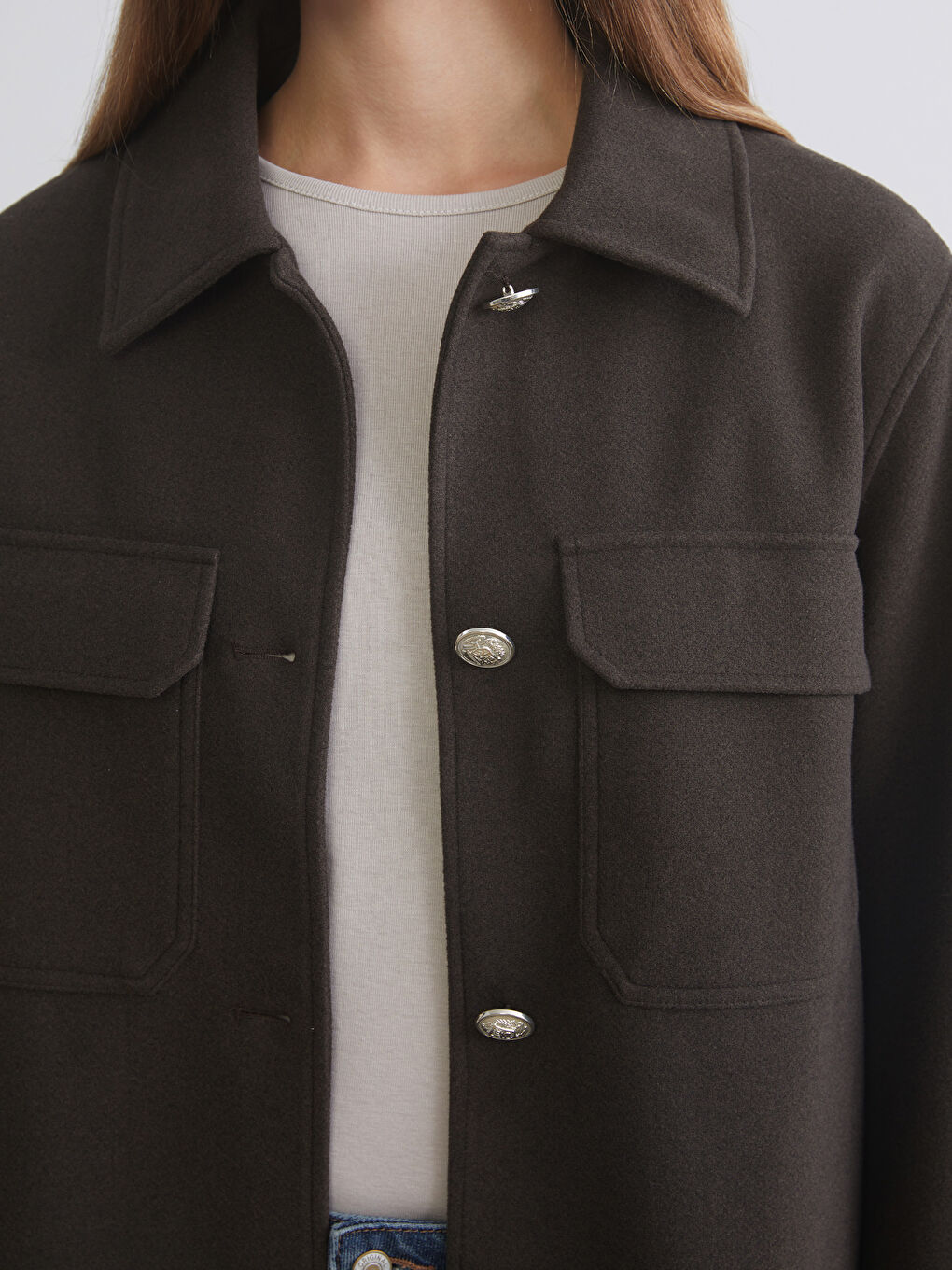 ئۆڤەرشێرت قاوه‌یی ژن-2