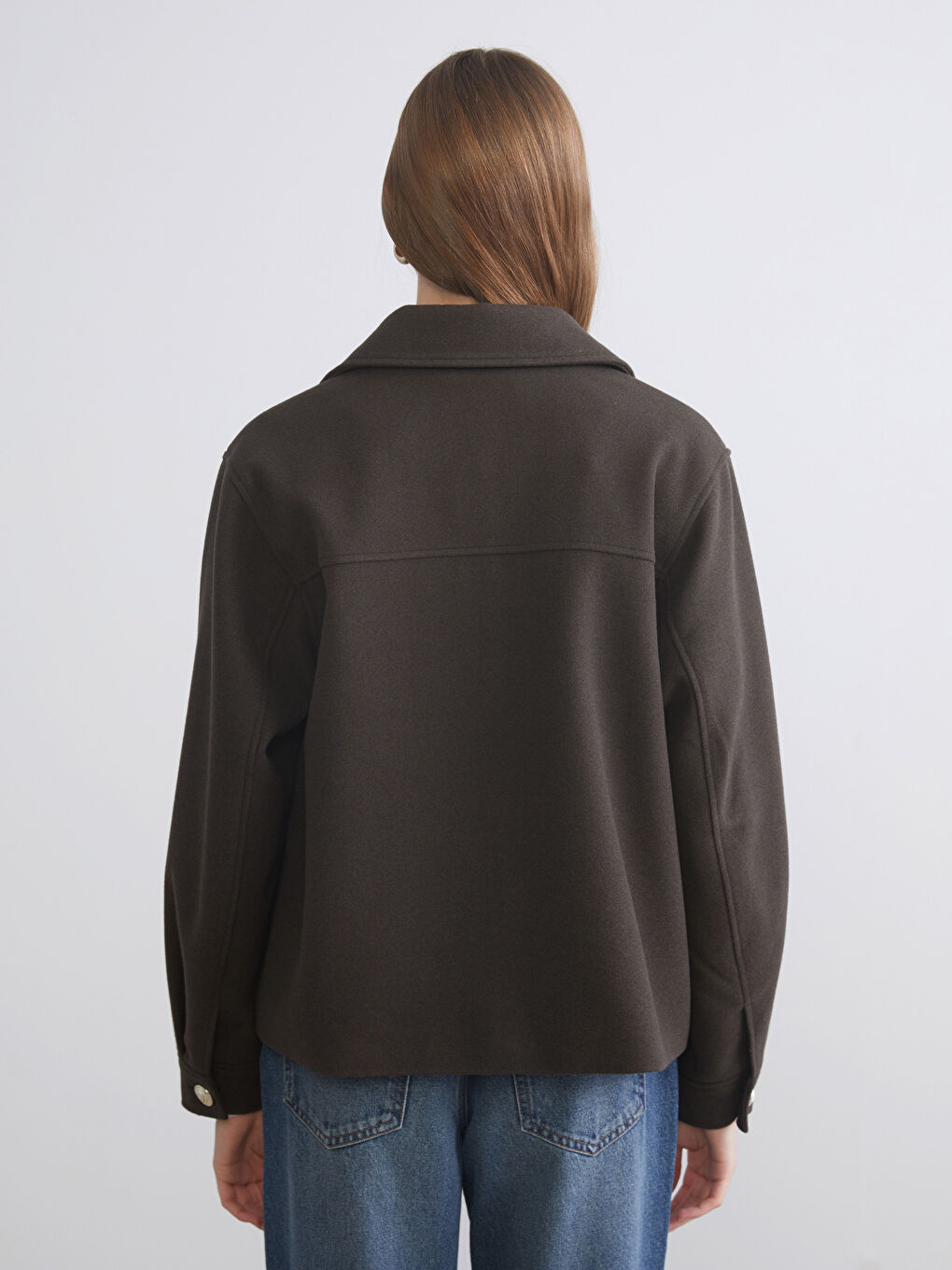 ئۆڤەرشێرت قاوه‌یی ژن-4