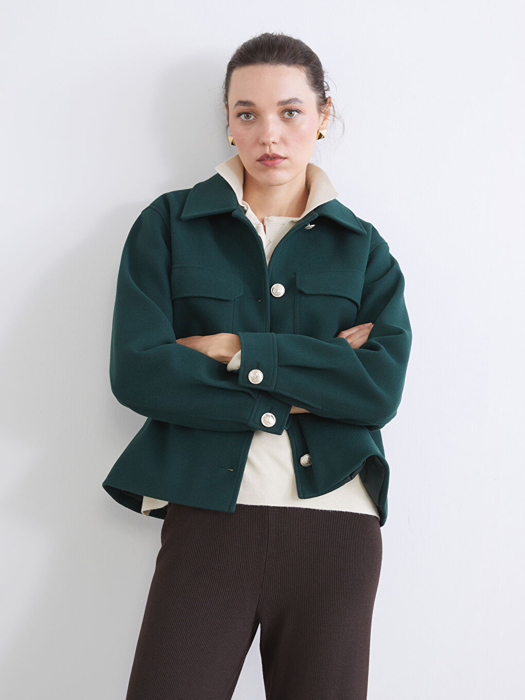 قميص خارجي اخضر نساء