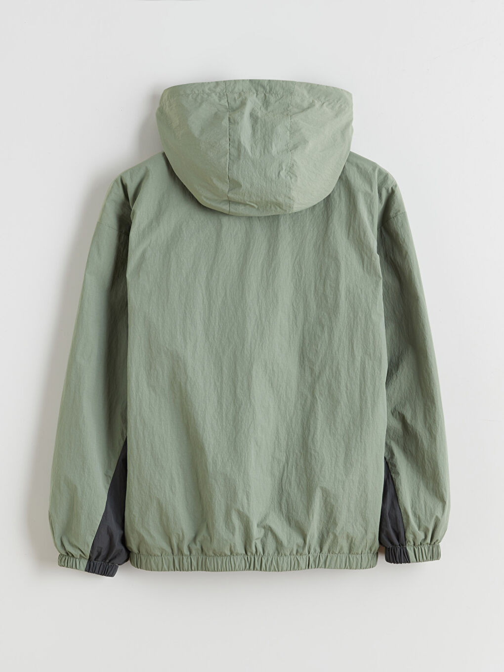 Haki Kapüşonlu Erkek Çocuk Mont-1