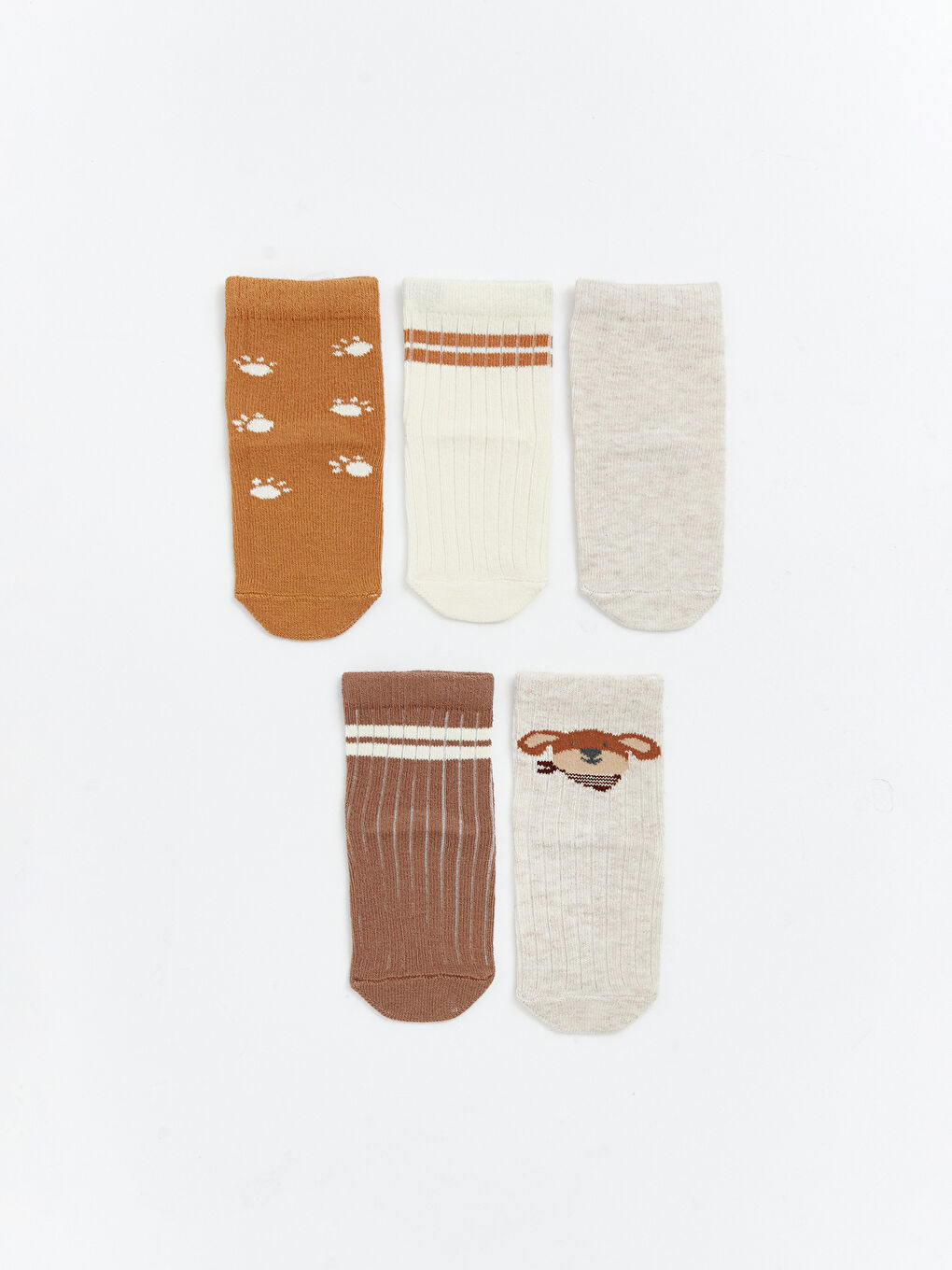 Patterned Baby Boy Sock Set of 5