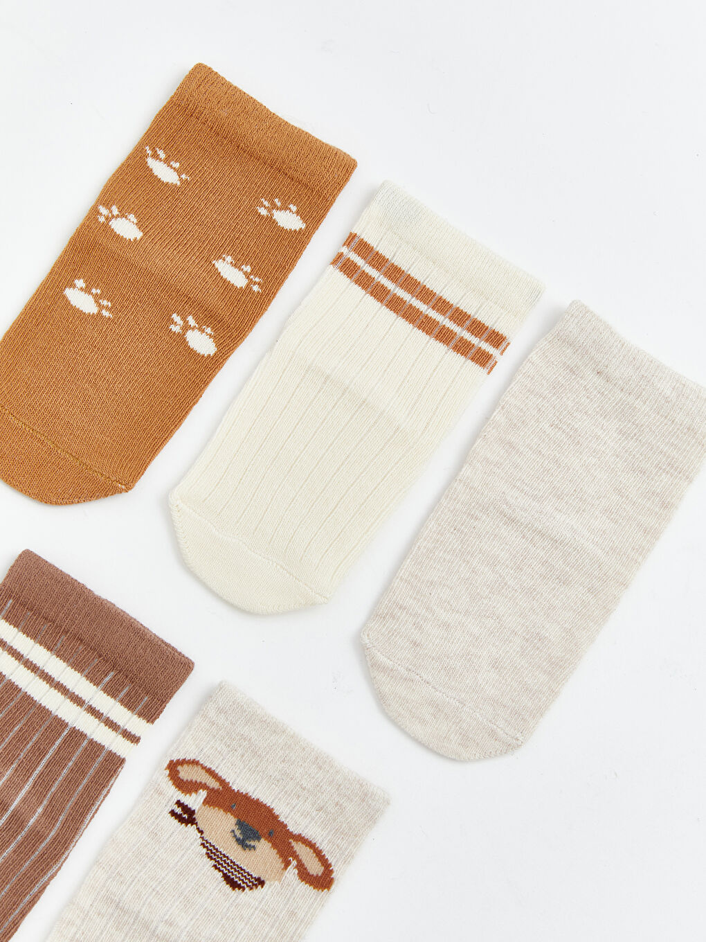 Patterned Baby Boy Sock Set of 5-1