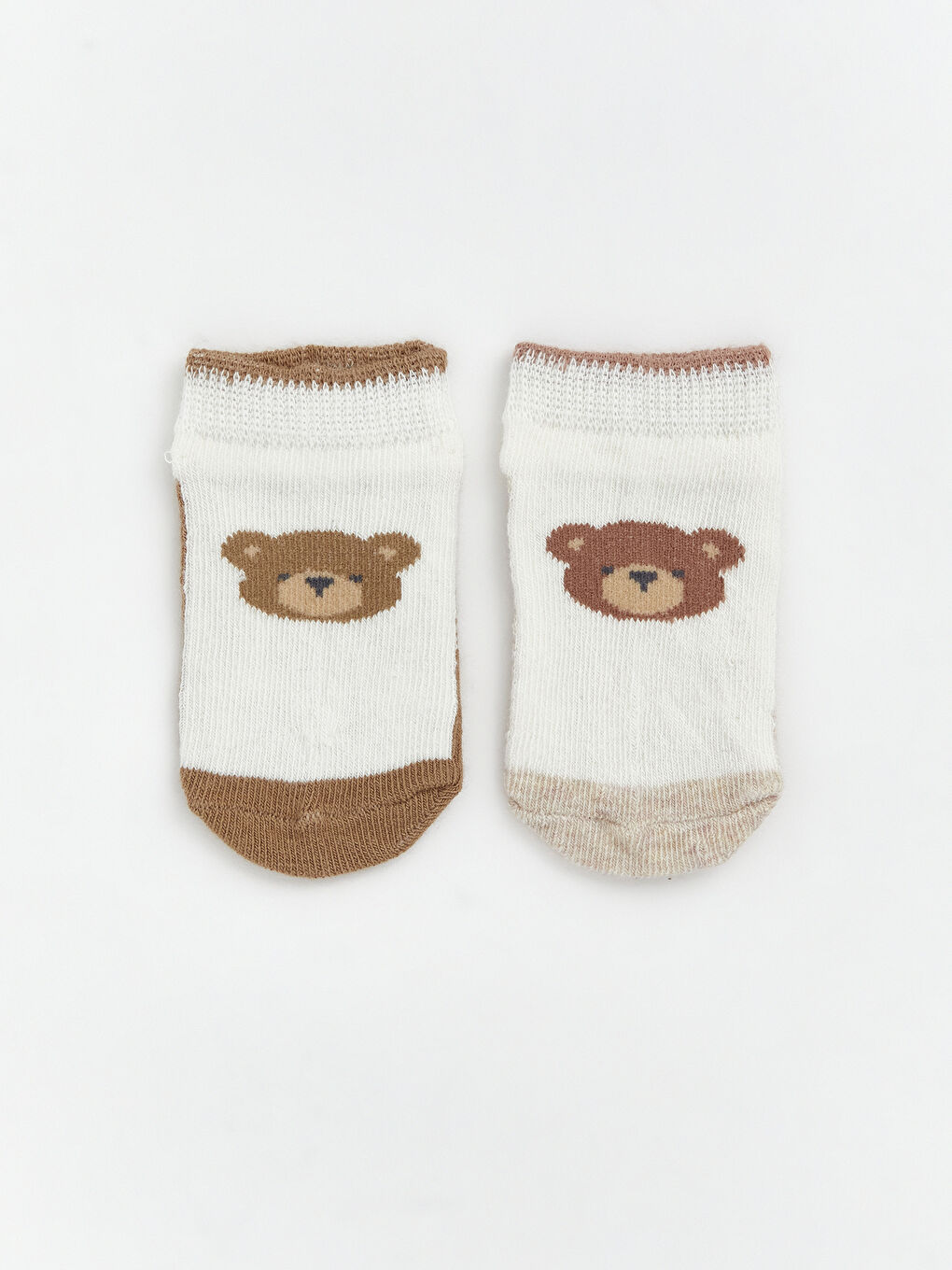 Малыши мальчики экрю Короткие носки-1