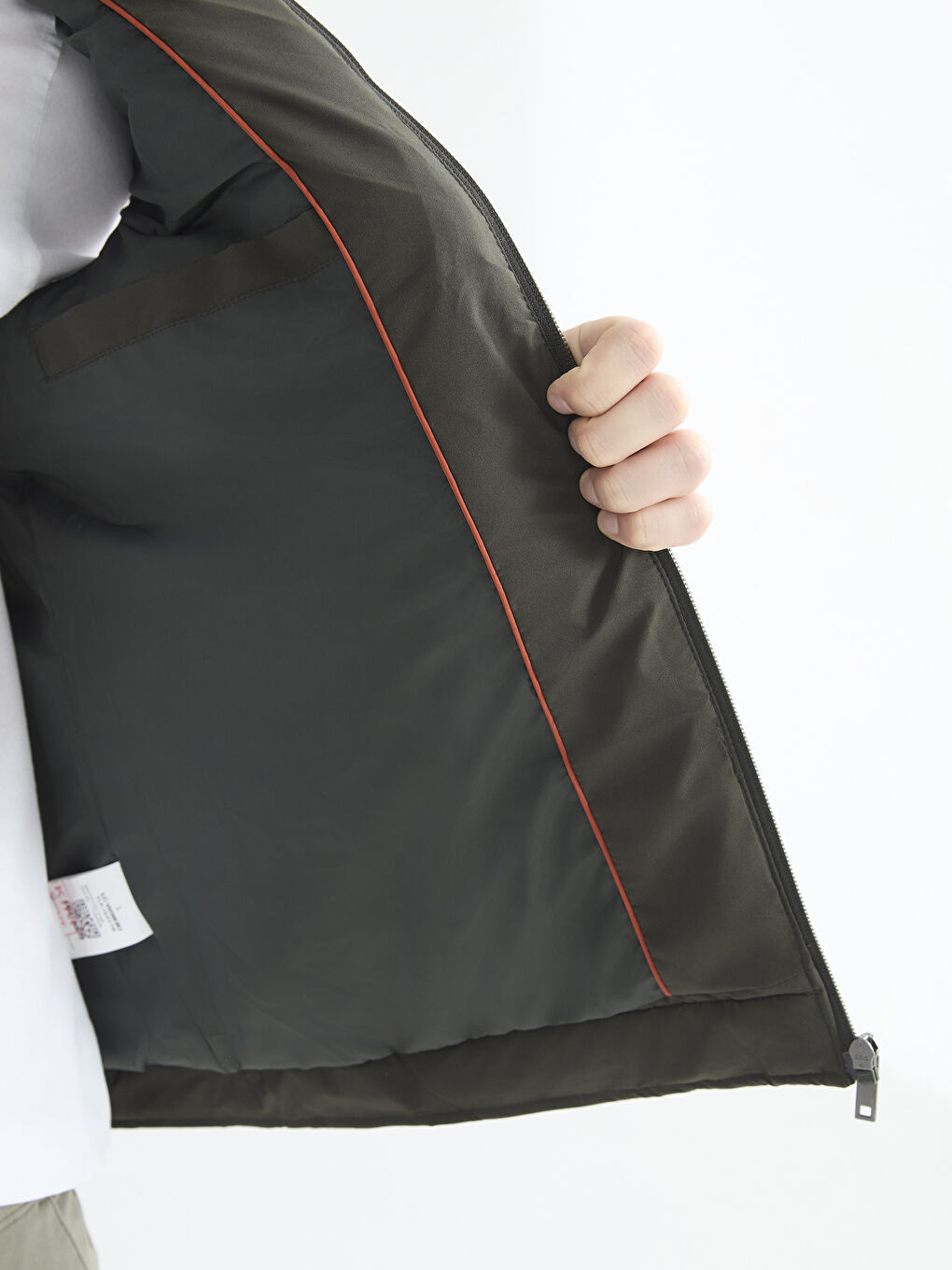 Haki Standart Kalıp Erkek Yelek-3