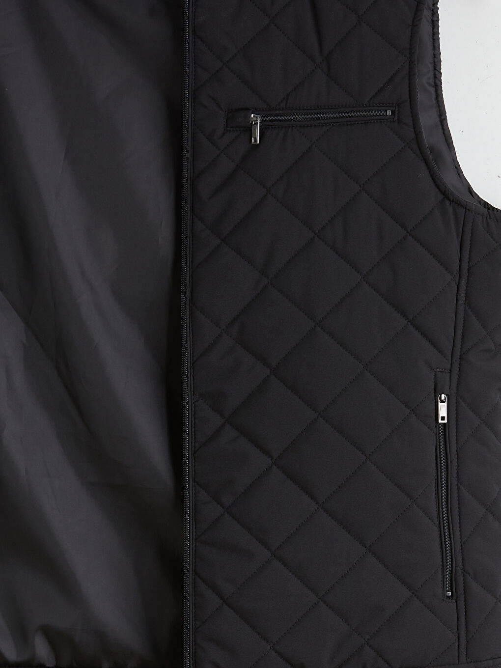 Siyah Standart Kalıp Erkek Yelek-6