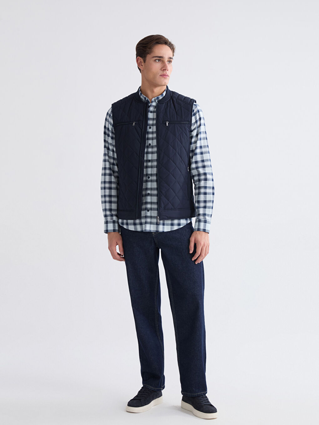 Classic Fit College Collar Men's Vest-1