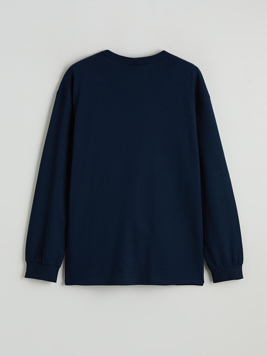 Lacivert Bisiklet Yaka Paris Baskılı Erkek Çocuk Tişört-1