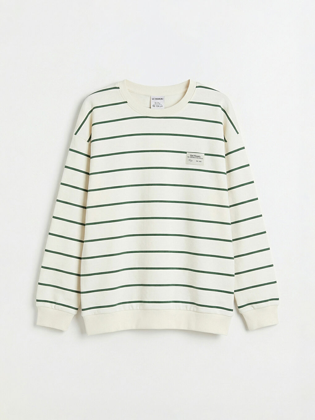 Dečija majica sa prugama i okruglim izrezom