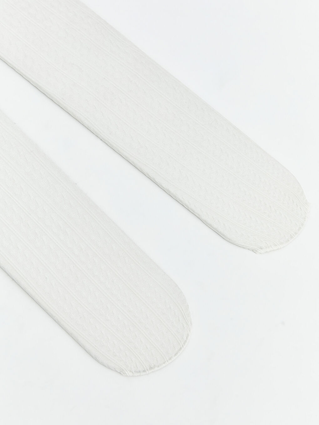 Ekru Beli Lastikli Kız Bebek Külotlu Çorap 3'lü-1