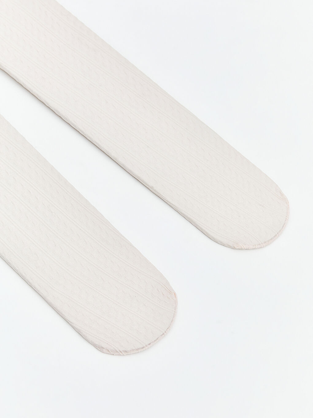 Ekru Beli Lastikli Kız Bebek Külotlu Çorap 3'lü-3