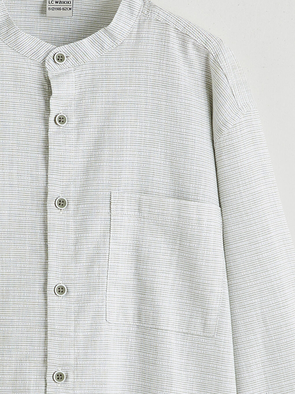 Mandarin Collar Shirt for Boys-2