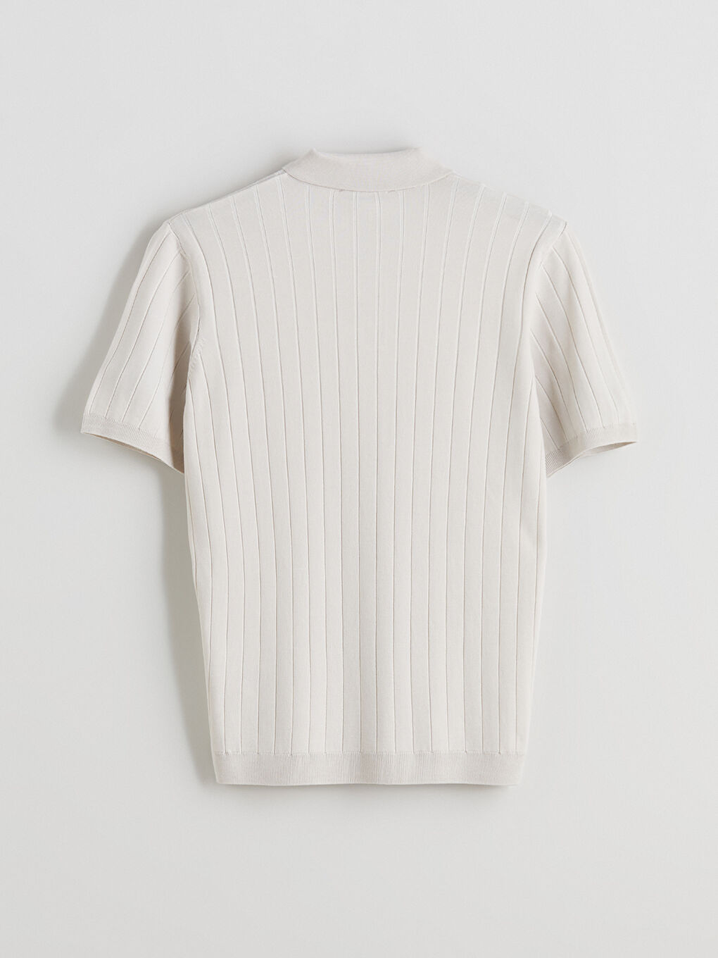 Polo Neck Short Sleeve Men's Knitwear Sweater -S62194Z8-YVP
