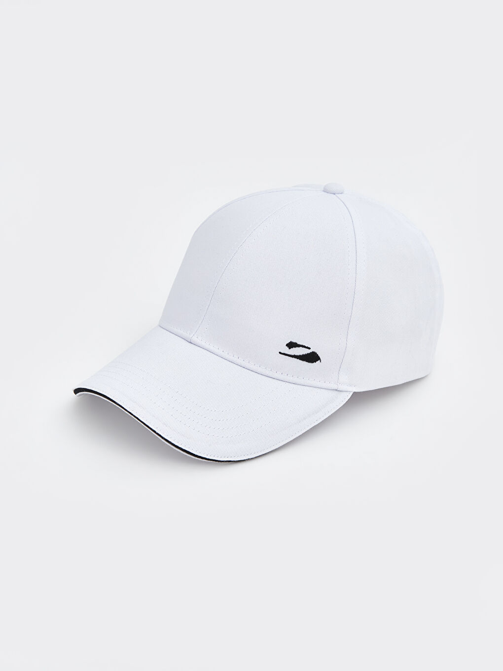 Beyaz Nakışlı Erkek Kep Şapka-1