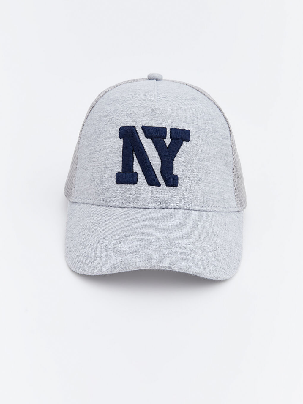 Gri NY Nakışlı Erkek Kep Şapka