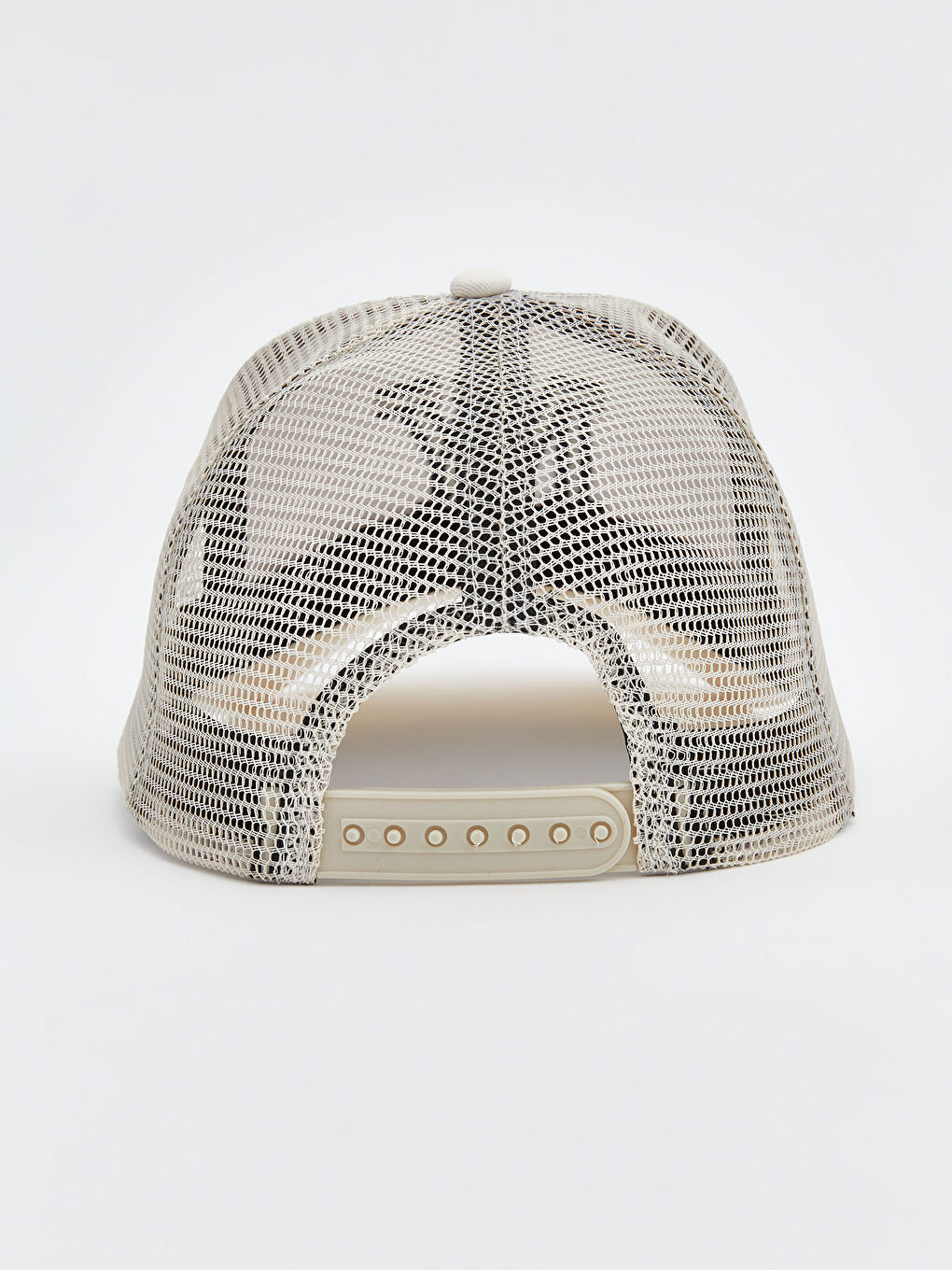 Bej NY Nakışlı Erkek Kep Şapka-2