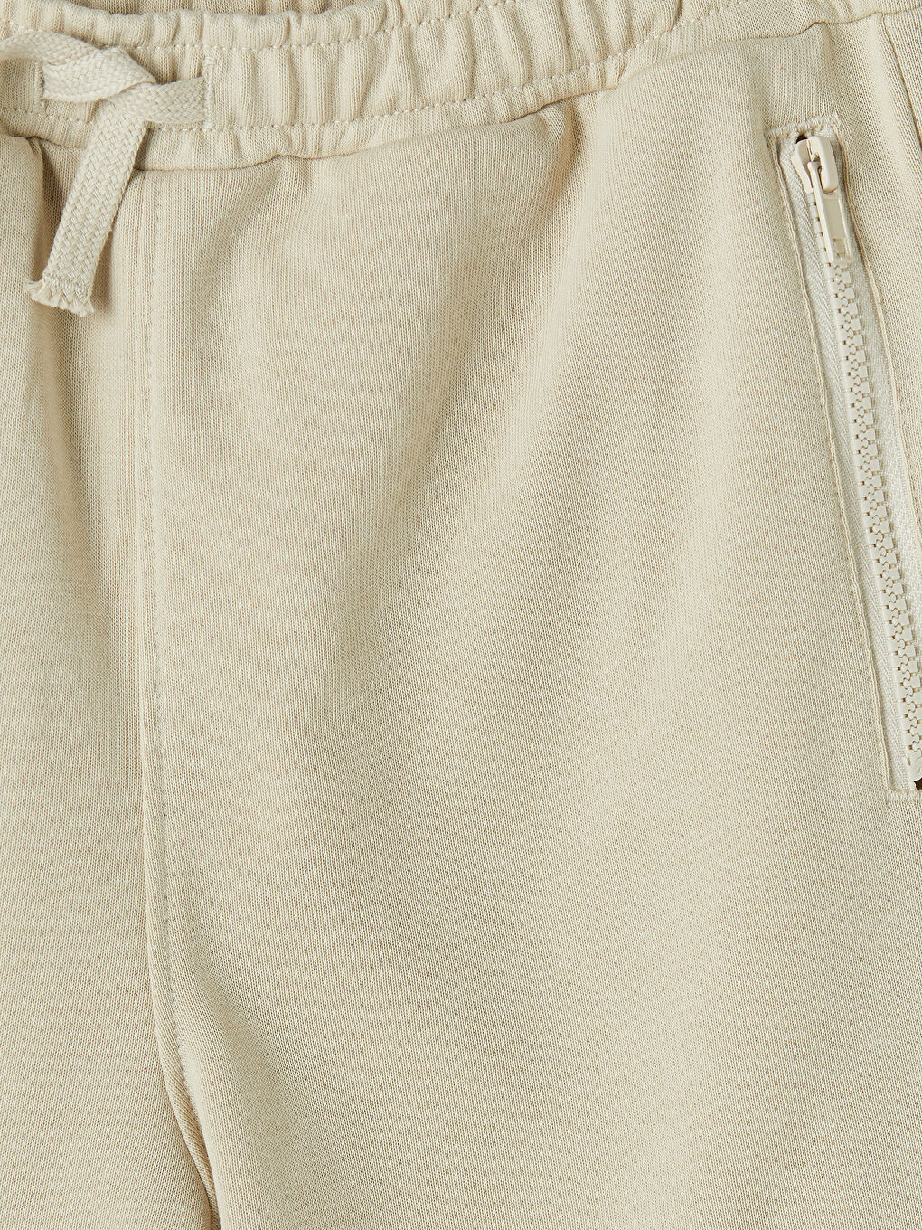 Bej Beli Lastikli Erkek Çocuk Jogger Eşofman Altı-2