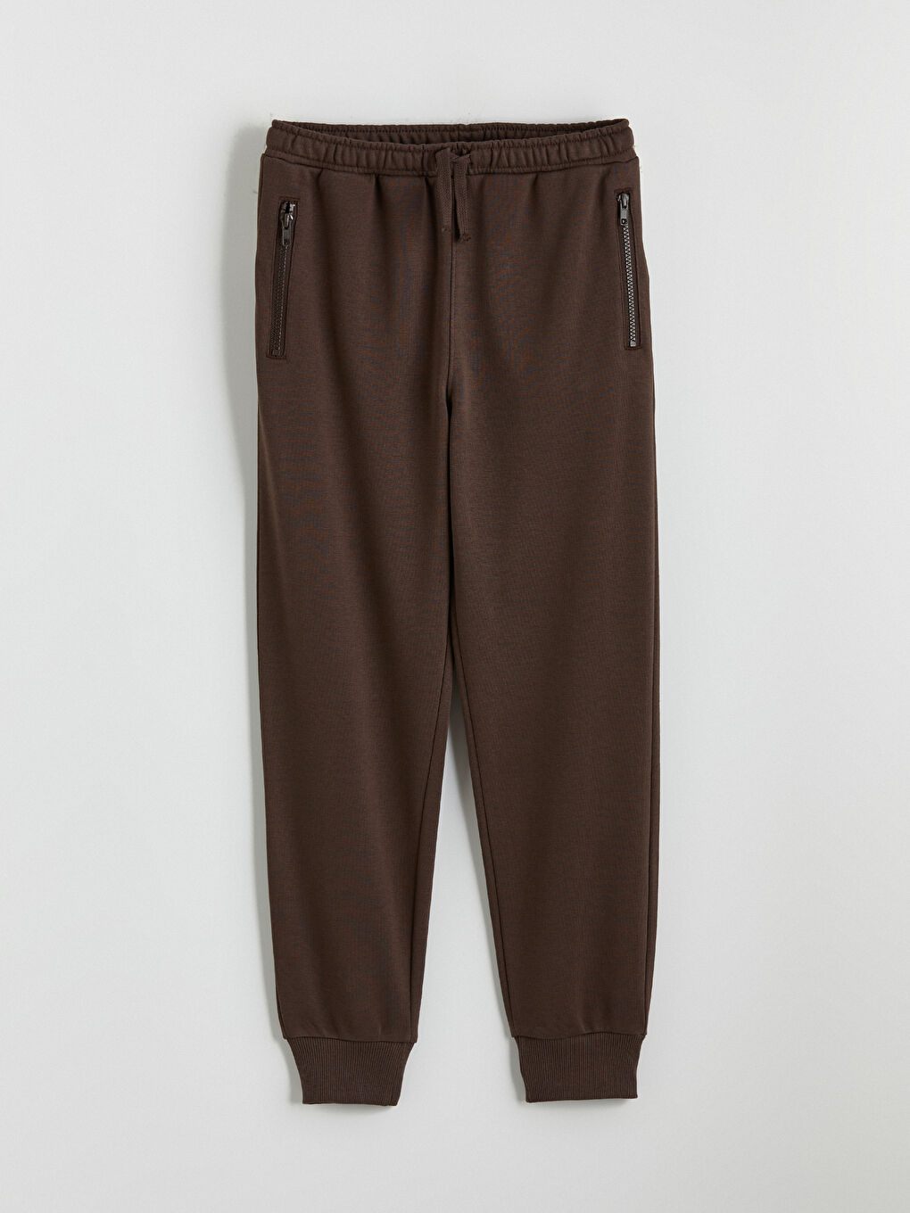 Kahverengi Beli Lastikli Erkek Çocuk Jogger Eşofman Altı