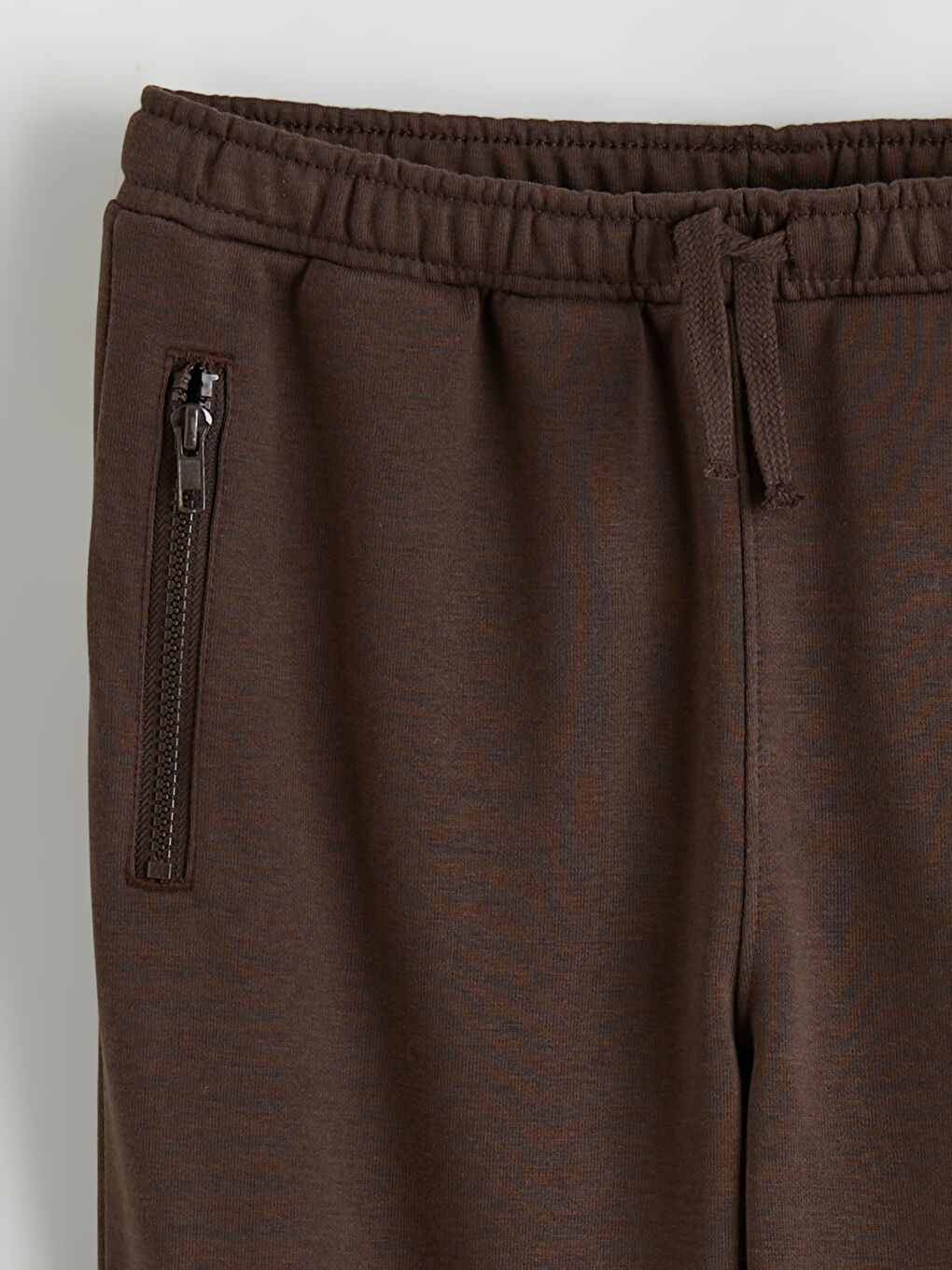 Kahverengi Beli Lastikli Erkek Çocuk Jogger Eşofman Altı-1