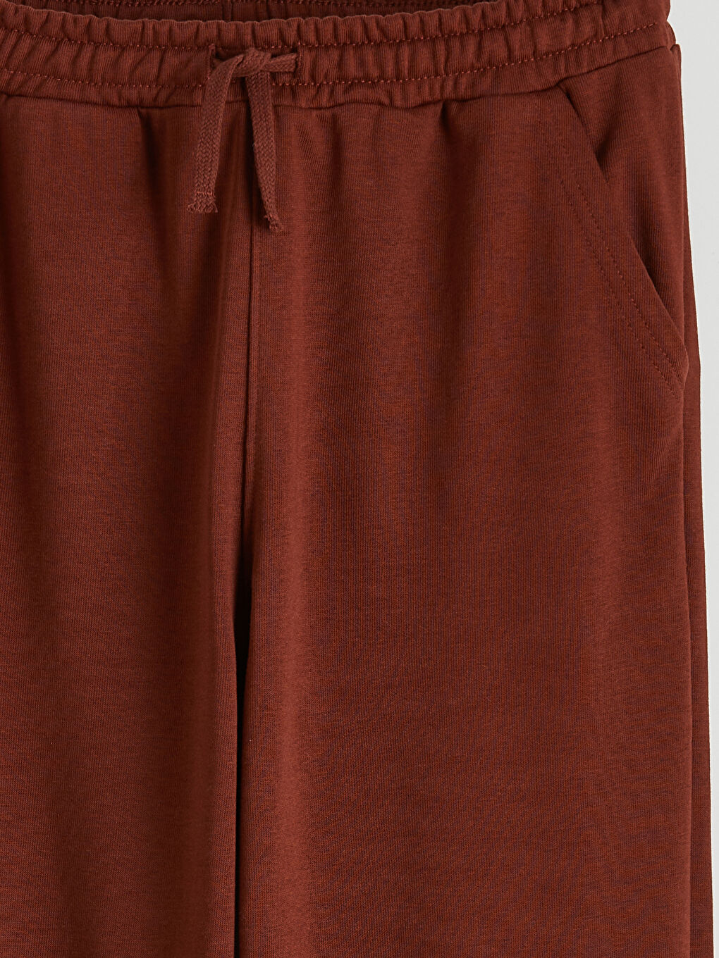 Kahverengi Beli Lastikli Erkek Çocuk Jogger Eşofman Altı-2
