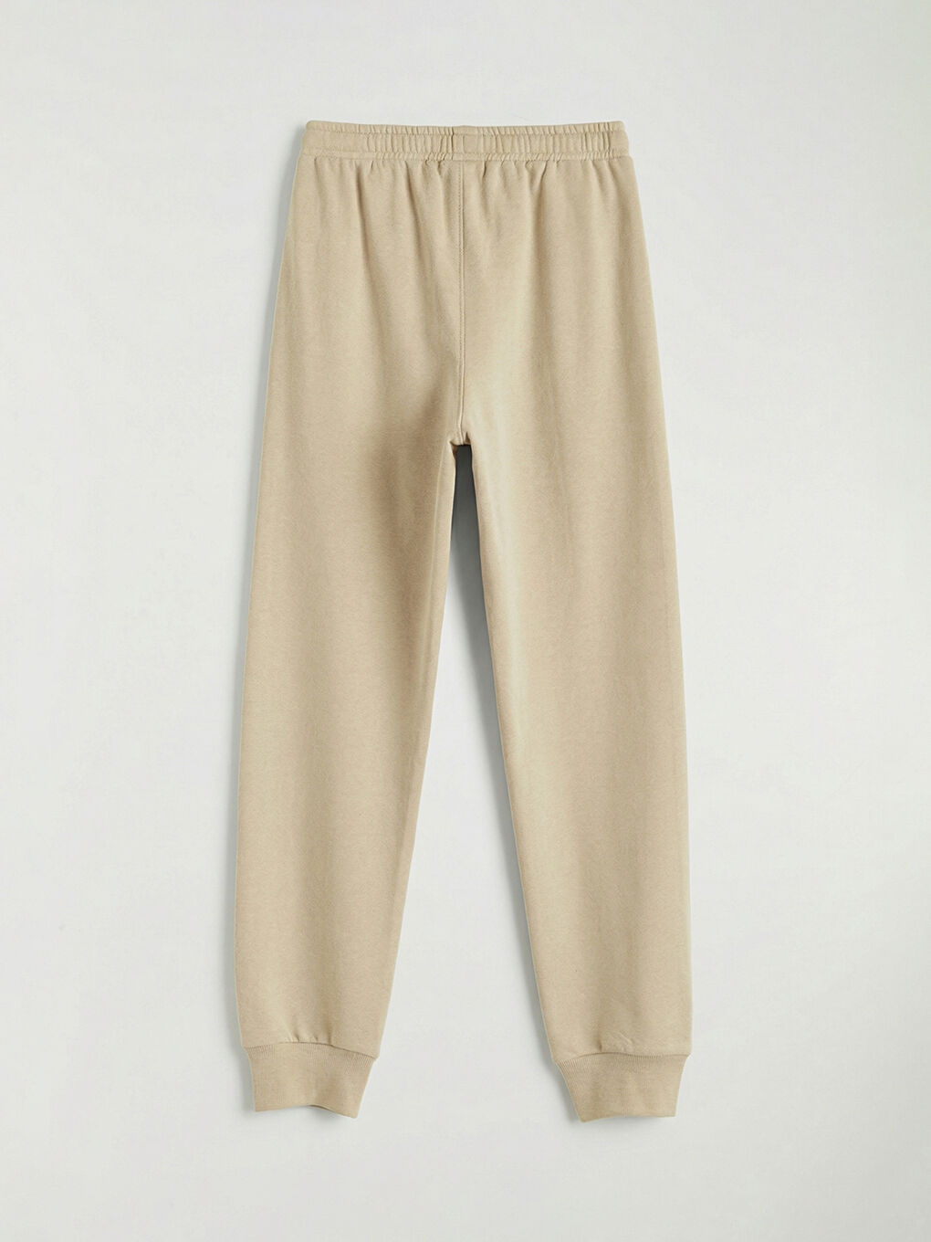 Bej Beli Lastikli Erkek Çocuk Jogger Eşofman Altı-1