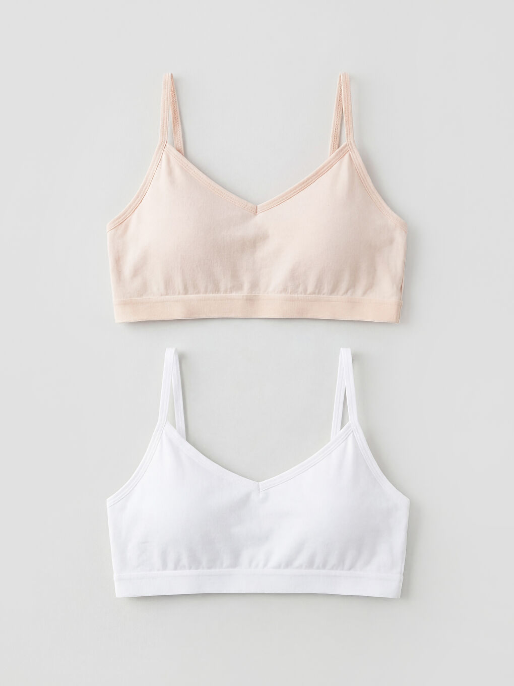 Pembe Kız Çocuk Büstiyer 2'li