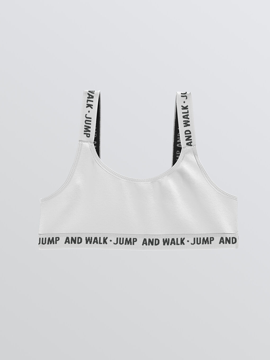 Siyah Yazı Baskılı Kız Çocuk Büstiyer 2'li-2