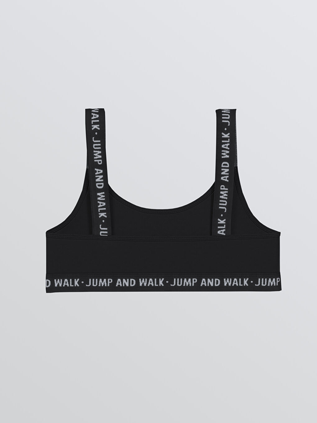 Siyah Yazı Baskılı Kız Çocuk Büstiyer 2'li-3