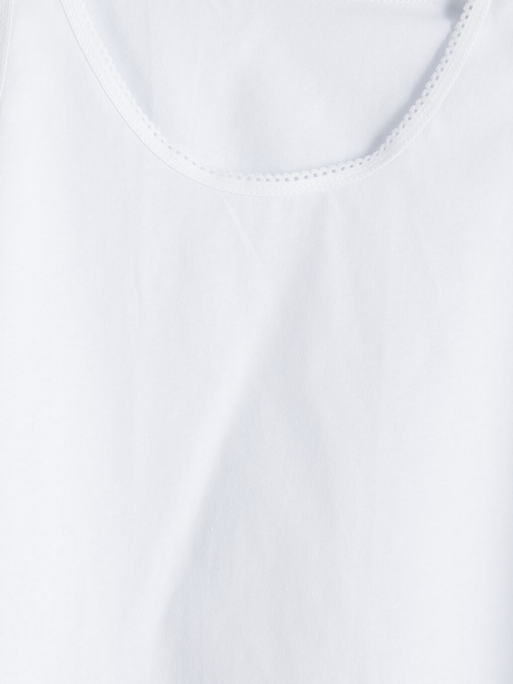 Beyaz Bisiklet Yaka Kız Çocuk Atlet 2'li-3