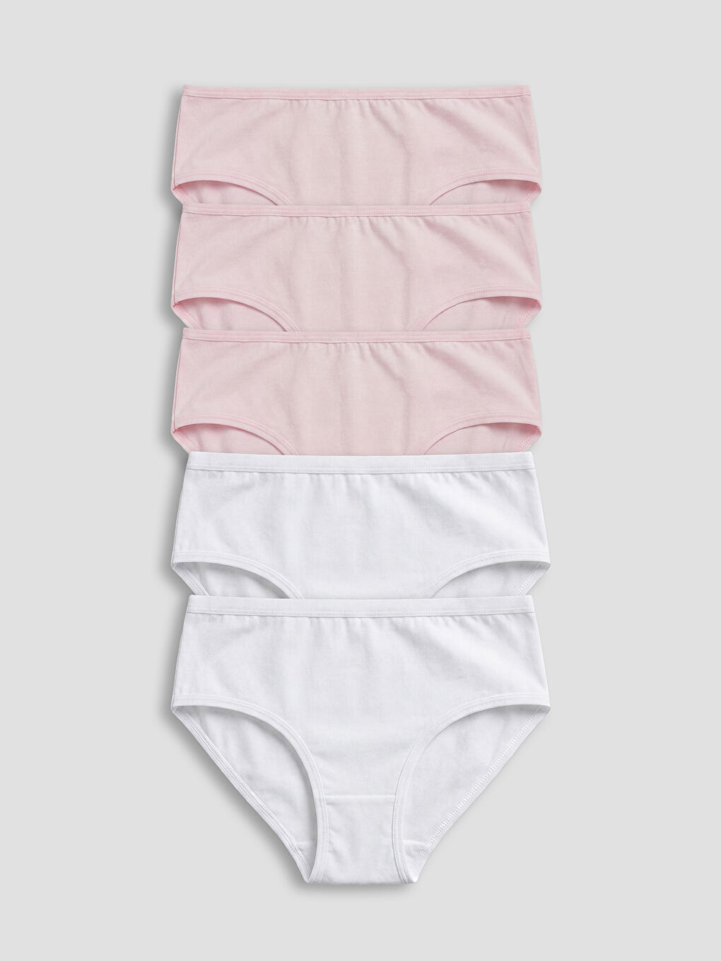 Pembe Basic Kız Çocuk Külot 5'li-1