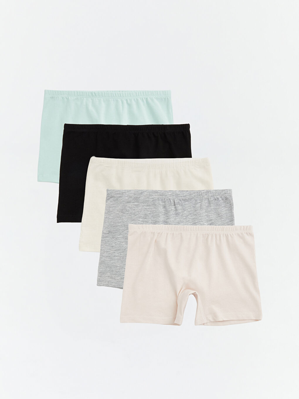 Basic Girls' 5-Pack Boxer Trunks