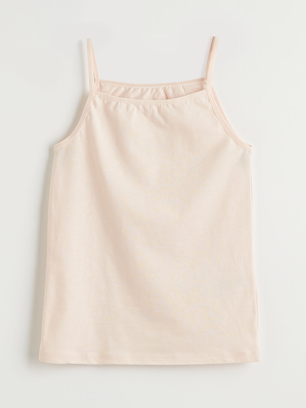 Pembe Kare Yaka Kız Çocuk Atlet 5'li-5