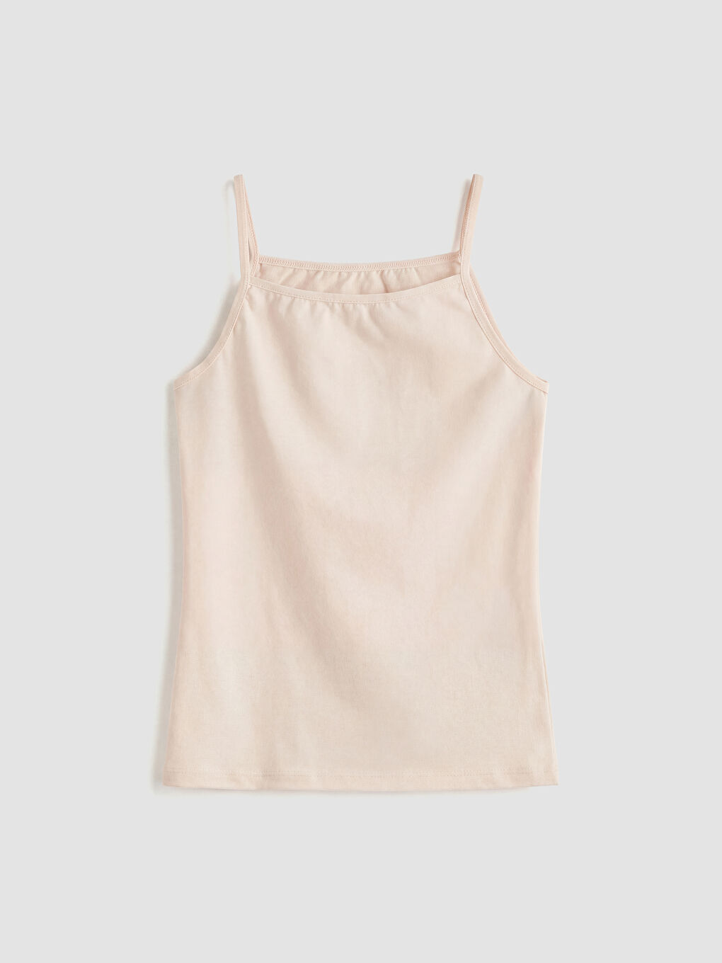 Atlet majica sa kvadratnom kragnom na bretelama za devojčice, pakovanje od 5 komada-1