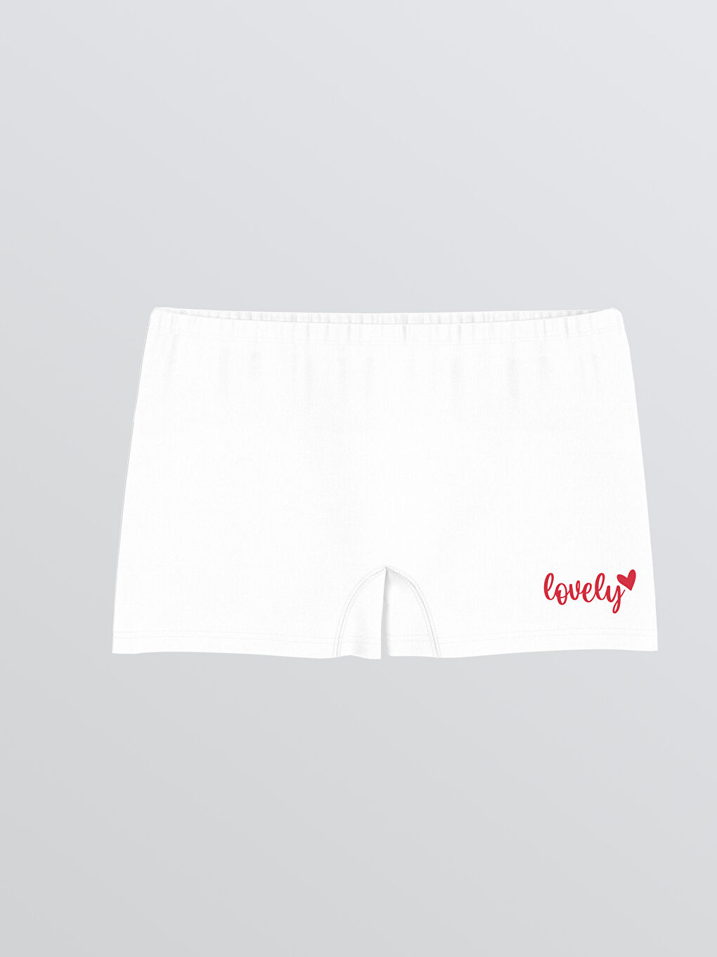 Ekru Baskılı Kız Çocuk Boxer 3'lü-3