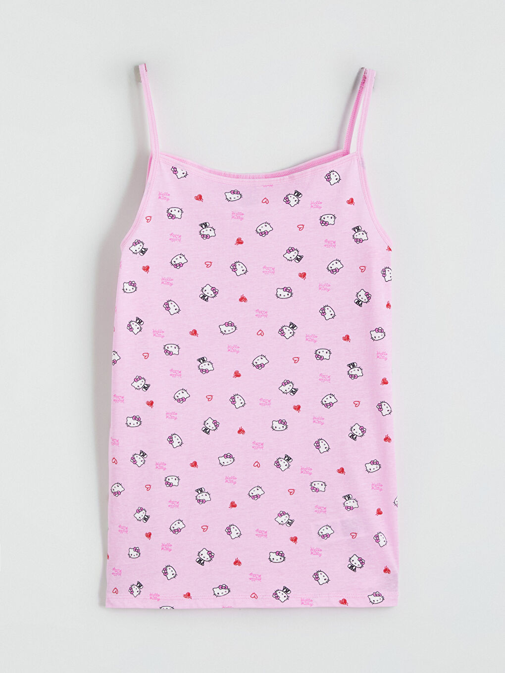 Ekru Hello Kitty Baskılı Kız Çocuk Atlet 2'li-1