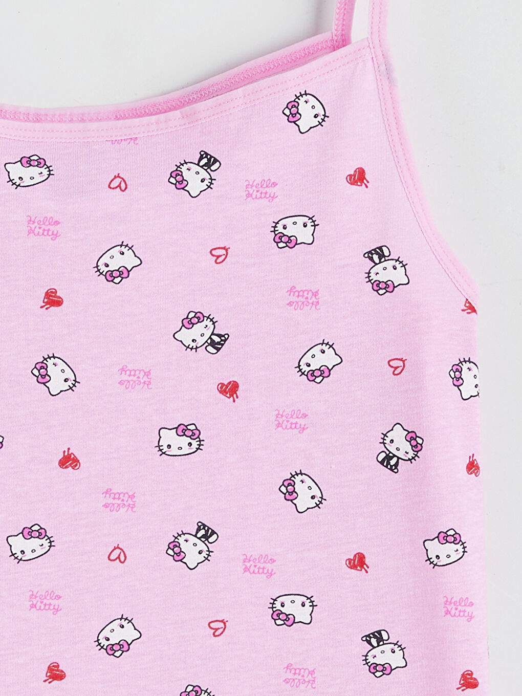 Ekru Hello Kitty Baskılı Kız Çocuk Atlet 2'li-2