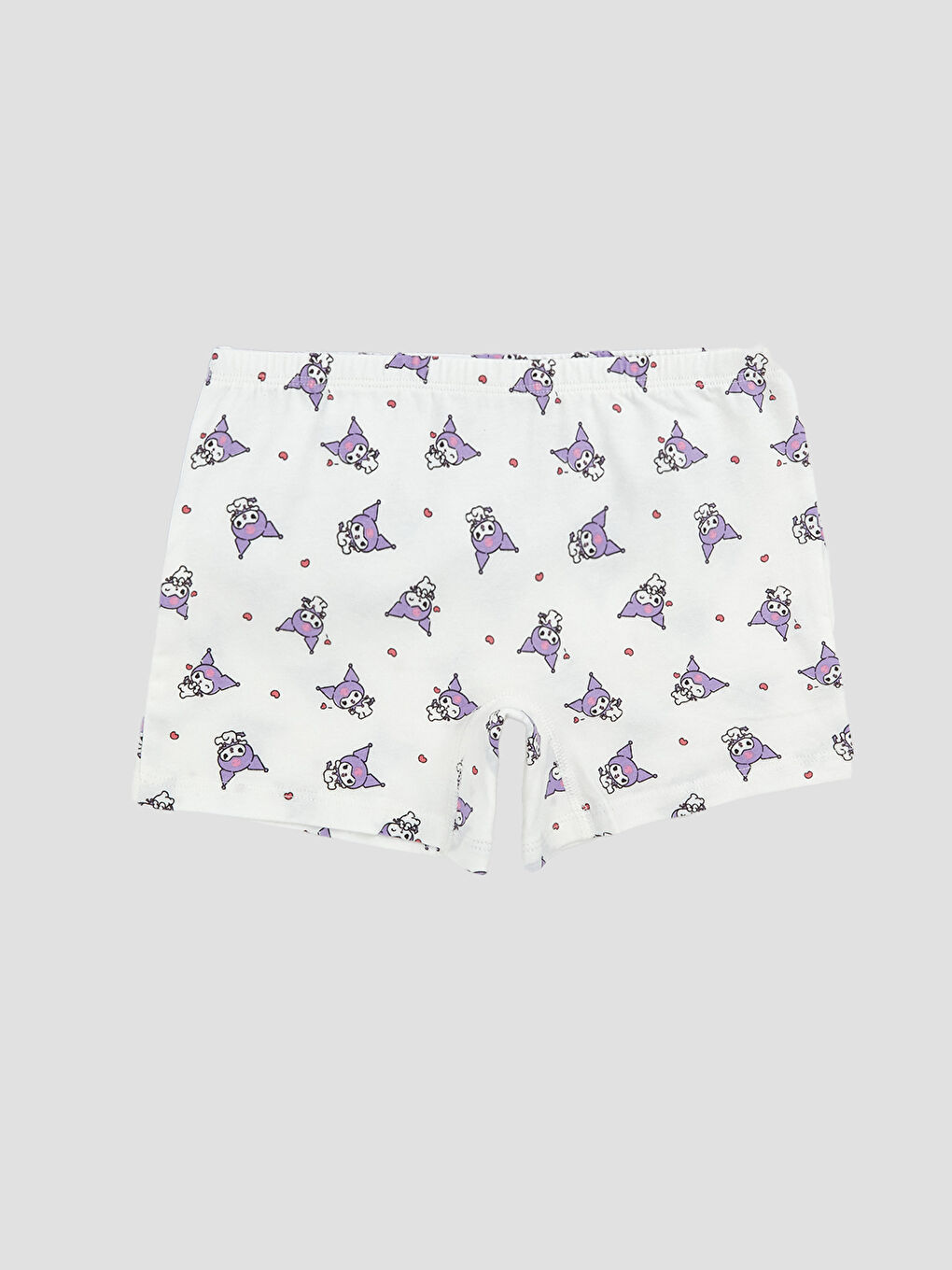 Ekru Kız Çocuk Kuromi Baskılı Boxer