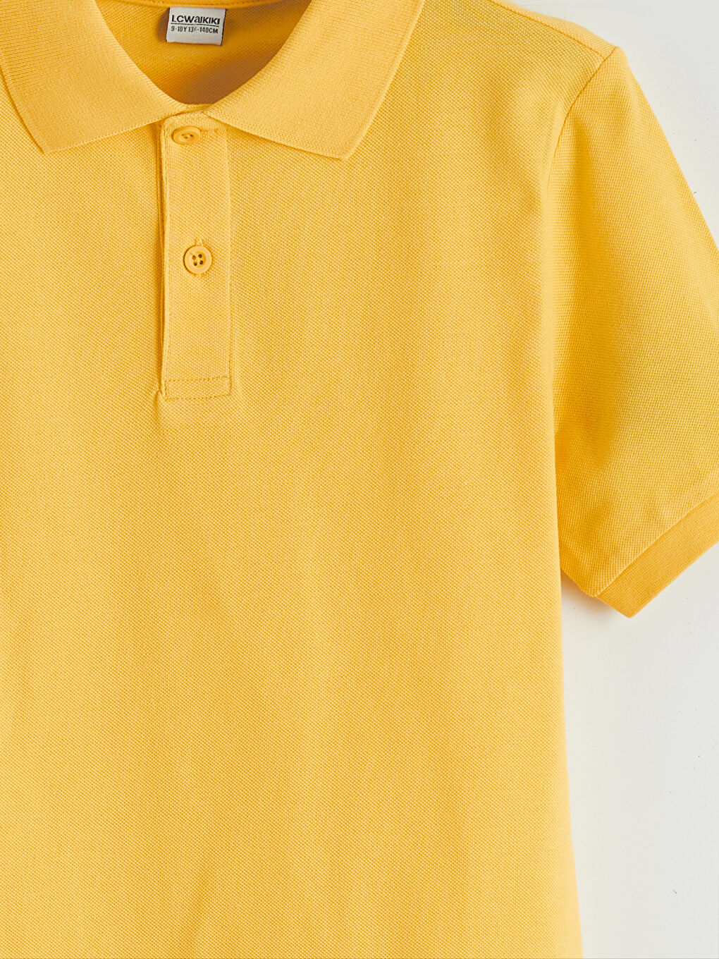 Sarı Polo Yaka Erkek Çocuk Tişört	-2