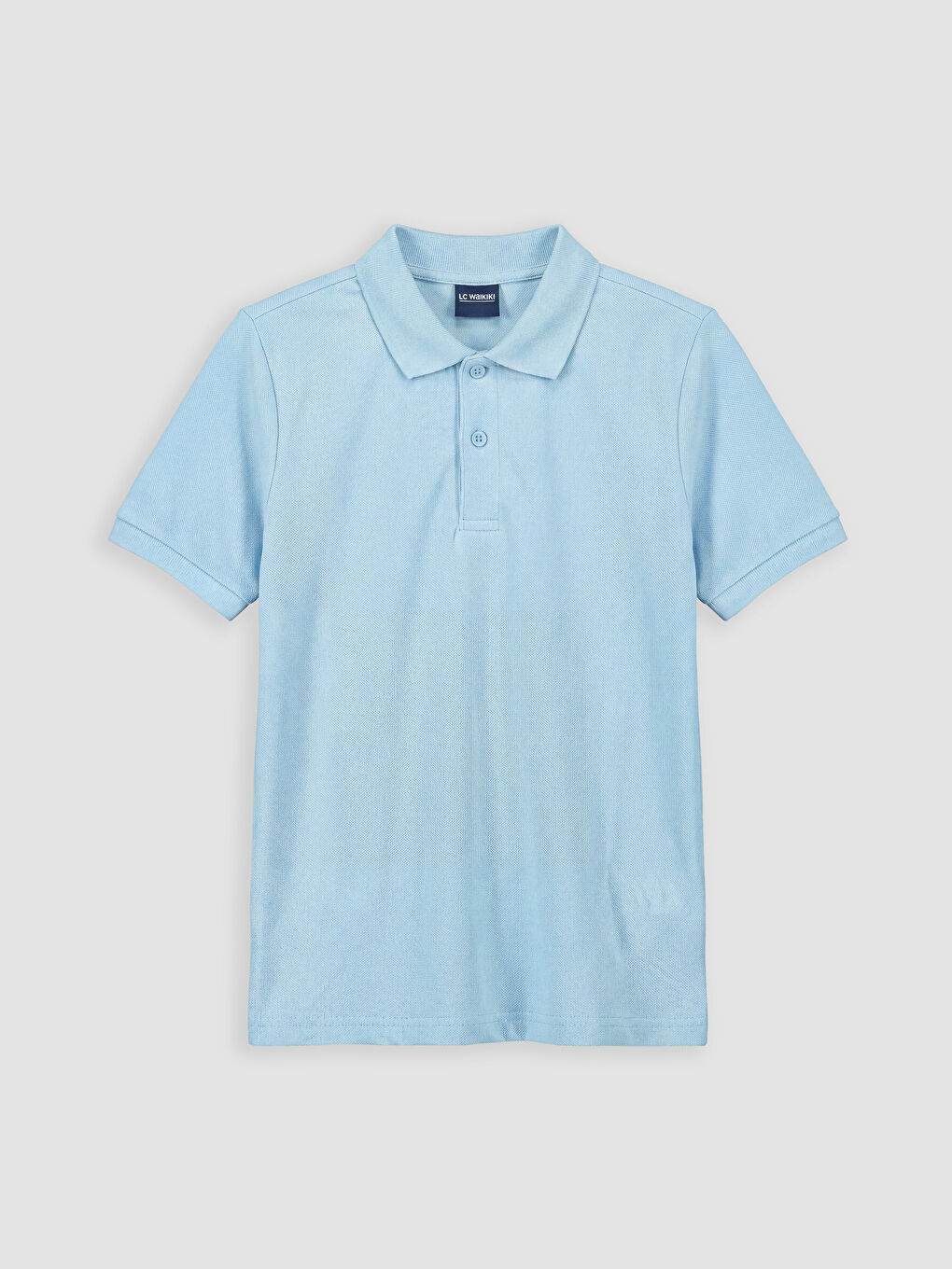 Mavi Polo Yaka Erkek Çocuk Tişört