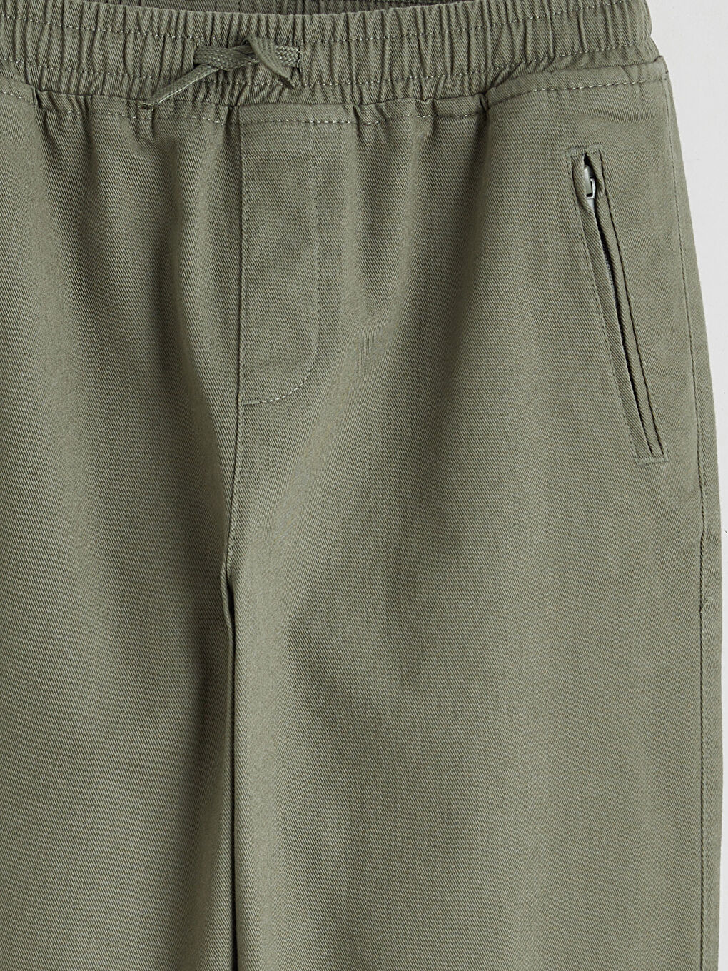 Haki Loose Fit Erkek Çocuk Jogger Pantolon-2